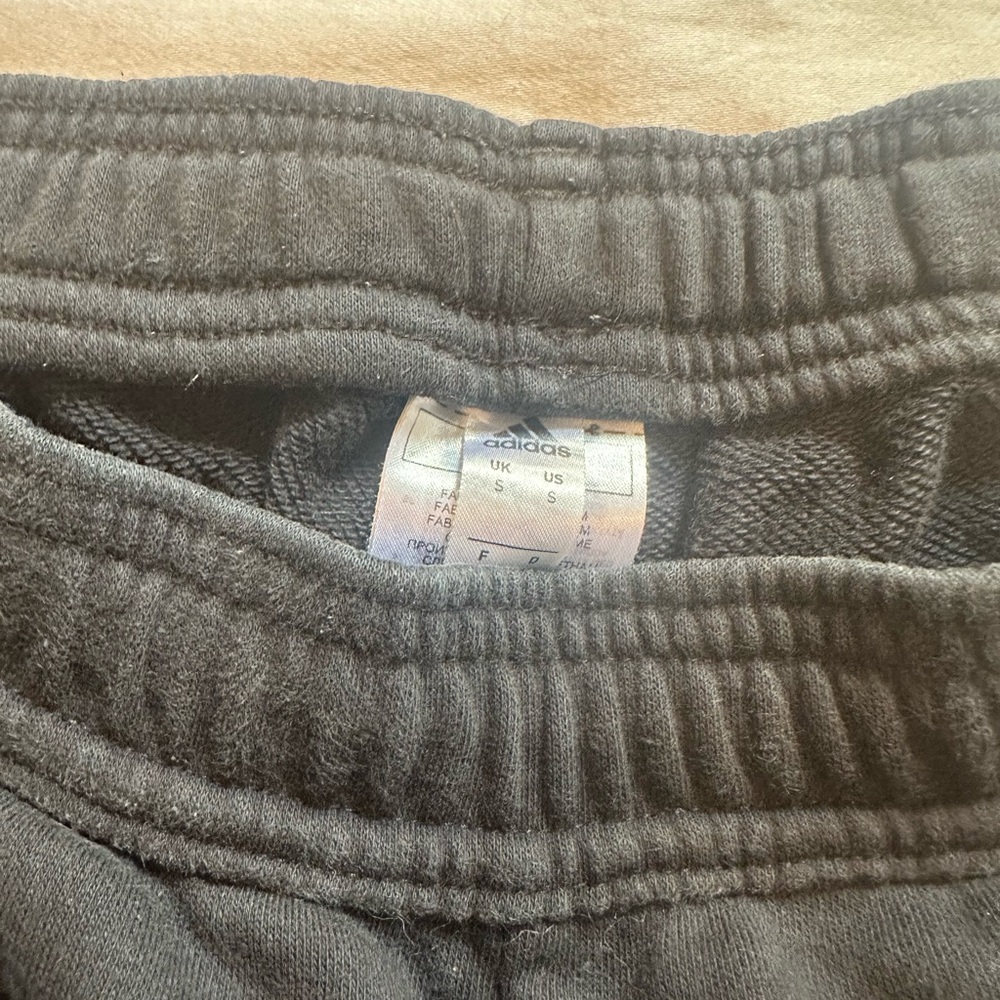Adidas Black Joggers with White Accents - Picture 3 of 3